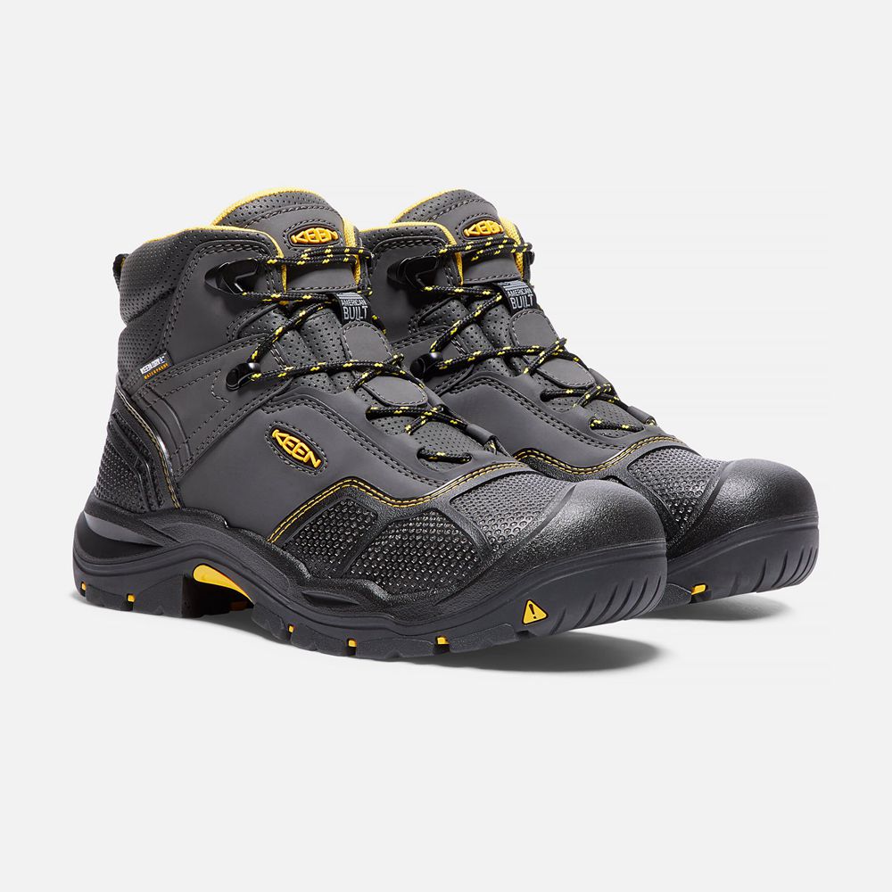 Cizme Keen Romania Barbati Negrii Logandale Waterproof (Steel Toe) 2918-AMXSI